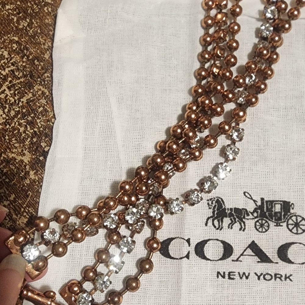 Coach RARE ! Poppy Necklace - Picture 8 of 8